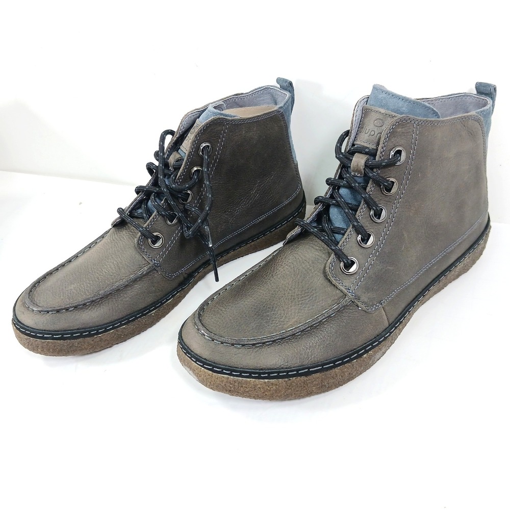 Bluprint Newport Overcast Mens Grey Leather Chukka Boots BP155FT04-OVC10 Size 10
